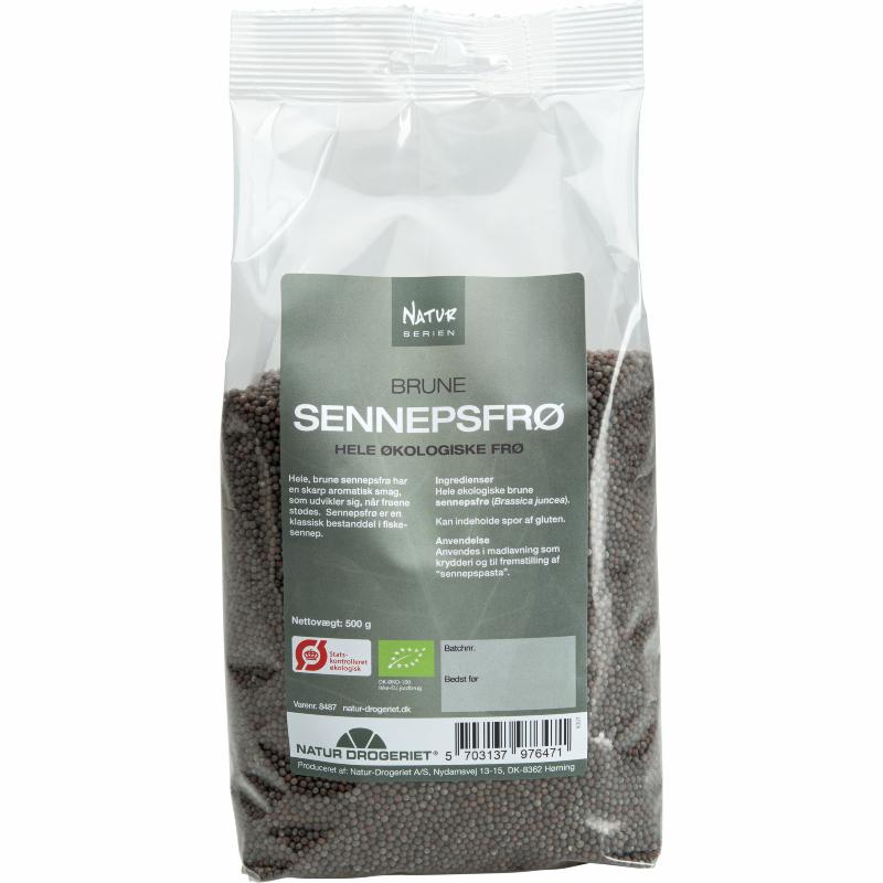 Sennepsfrø, hele, 500 g Øko
